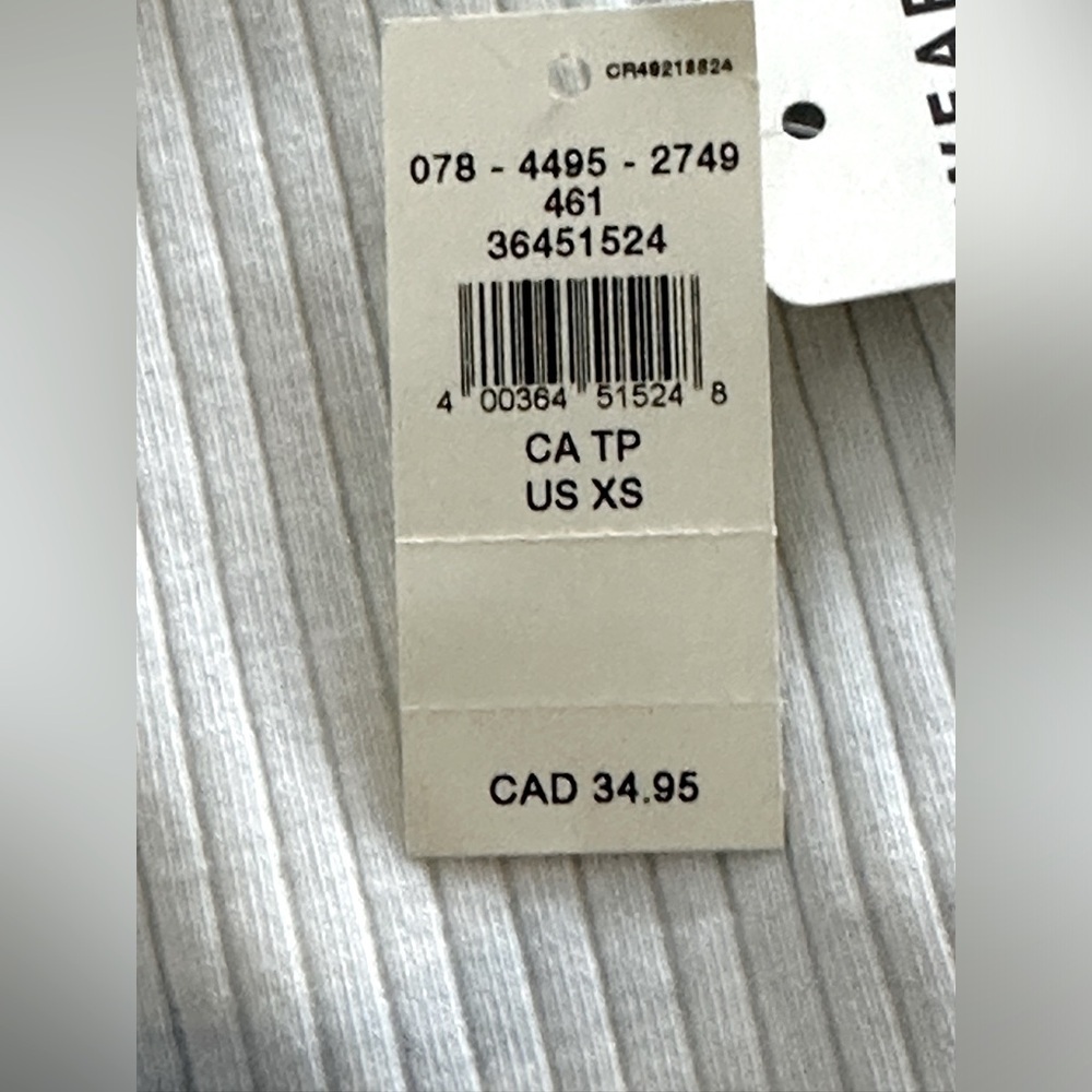 Aerie Blue and White Tie Dye Ribbed Sleeveless Crop Top Size XS - Picture 12 of 12